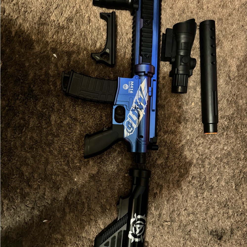 Nerf Blue and Black Action Figure Playset